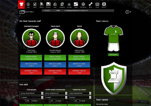 single player football manager pixelart