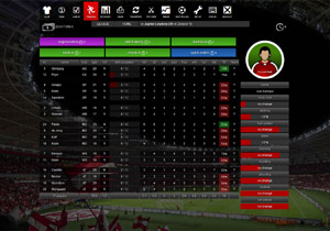 single player football manager pixelart