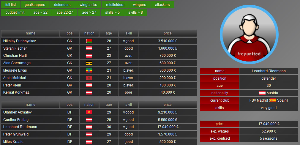 SMFC online soccer manager