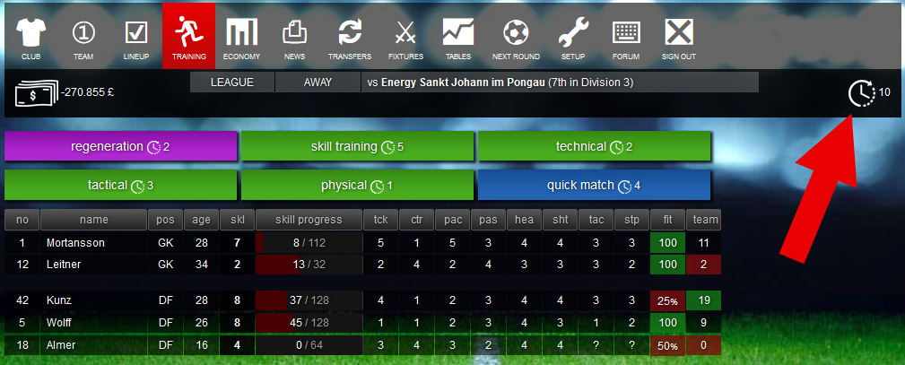 SMFC retro football manager